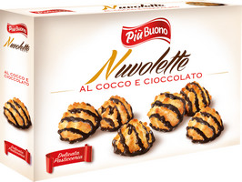 Видове Млечен Piu buono Облаци с кокос и шоколад 150 гр